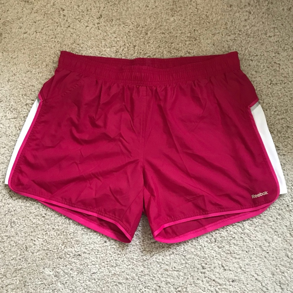 Reebok running shorts in red